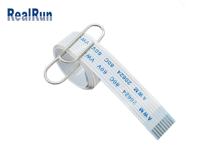 کابل انعطاف پذیر 8P 500AC PET FFC AWM 20624 80C 60V VW-1 1.0 میلی متر