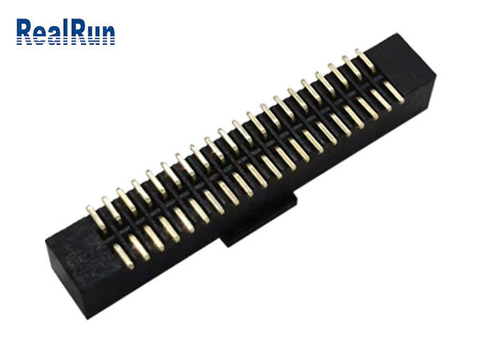 LCP برنج PA6T Header Idc اتصال مرد 40 پین SMD پین جعبه DC2A با کلاه