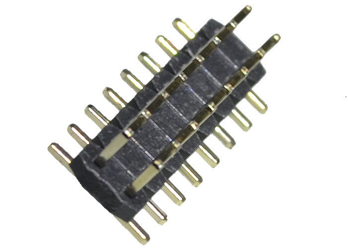 SMT SMD نوع 2.0 میلی متر Pitch Header 2*8P PA6T PA9T PBT قلع مشکی روکش شده برای PCB