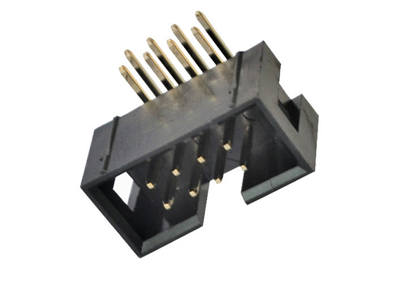 2x4P Box Header Connector PA6T UL94V-0 کانکتور پین خمش 90 درجه