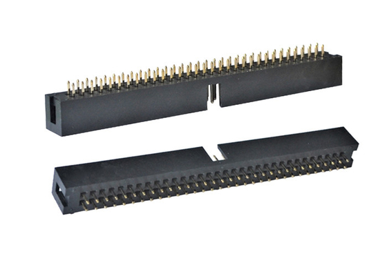 کانکتور سربرگ PA6T Black Straight Box H9.0 Gold Flash PCB 2X32P Male Header